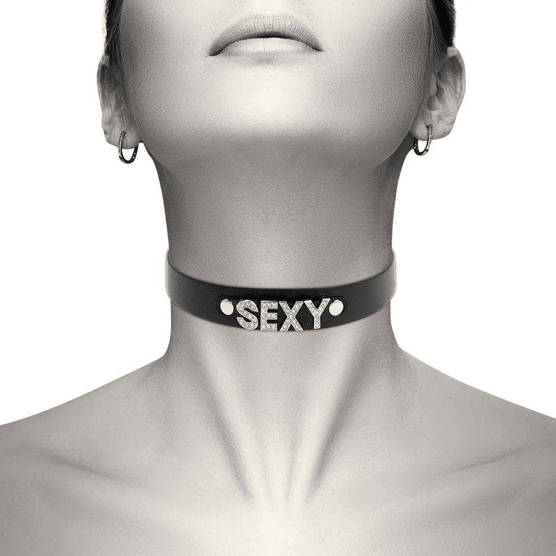 COQUETTE CHIC DESIRE - SEXY VEGAN LEATHER CHOKER - Kink&Play