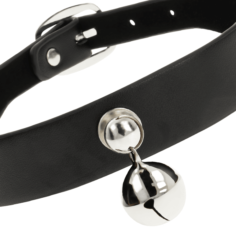 COQUETTE CHIC DESIRE - VEGAN LEATHER NECKLACE WOMAN RATTLE ACCESSORY - Kink&Play