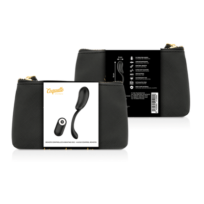 COQUETTE CHIC DESIRE - VIBRATING EGG REMOTE CONTROL RECHARGEABLE BLACK/ GOLD - Kink&Play