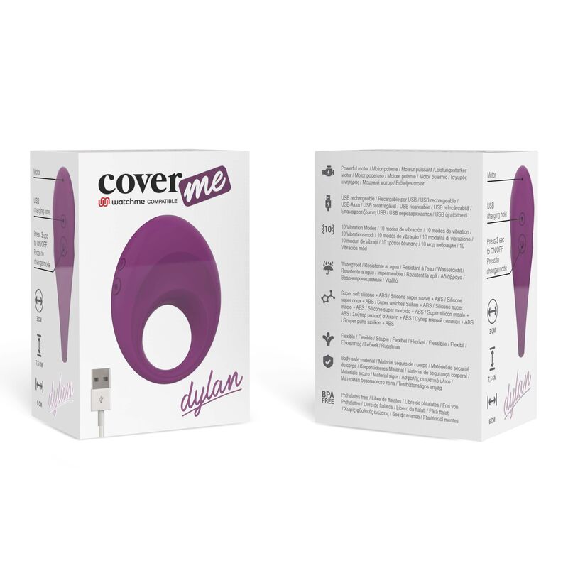 COVERME - DYLAN RECHARGEABLE RING COMPATIBLE WITH WATCHME WIRELESS TECHNOLOGY - Kink&Play