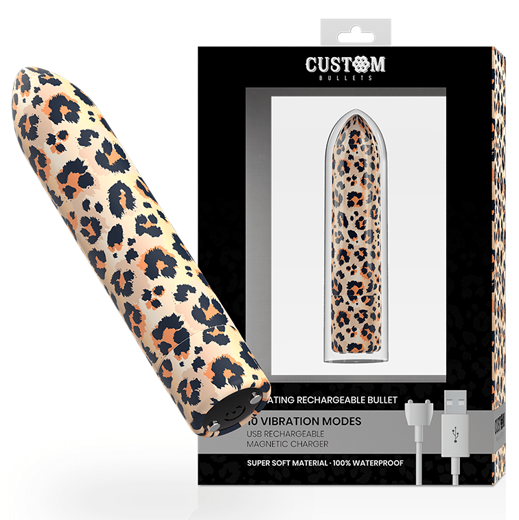 CUSTOM BULLETS - LEOPARD MAGNETIC 10 INTENSITIES - Kink&Play