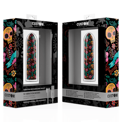 CUSTOM BULLETS - RECHARGEABLE SKULL MAGNETIC BULLET 10 INTENSITIES - Kink&Play