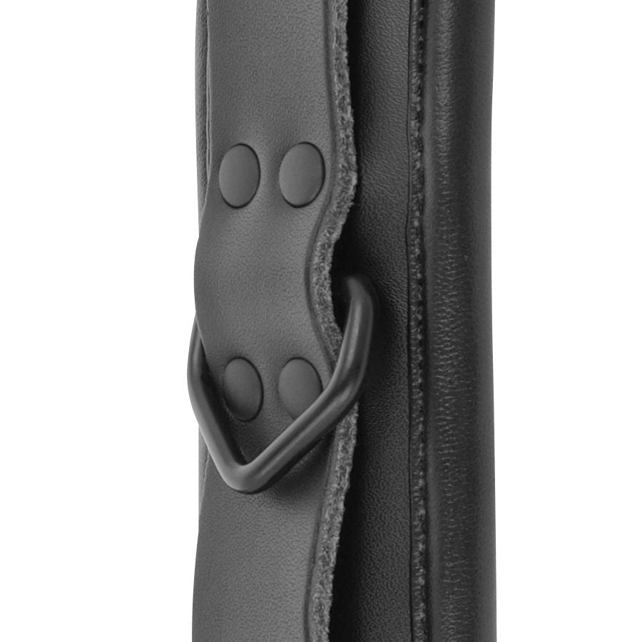 DARKNESS - ADJUSTABLE BLACK LEATHER HANDS HANDCUFFS - Kink&Play