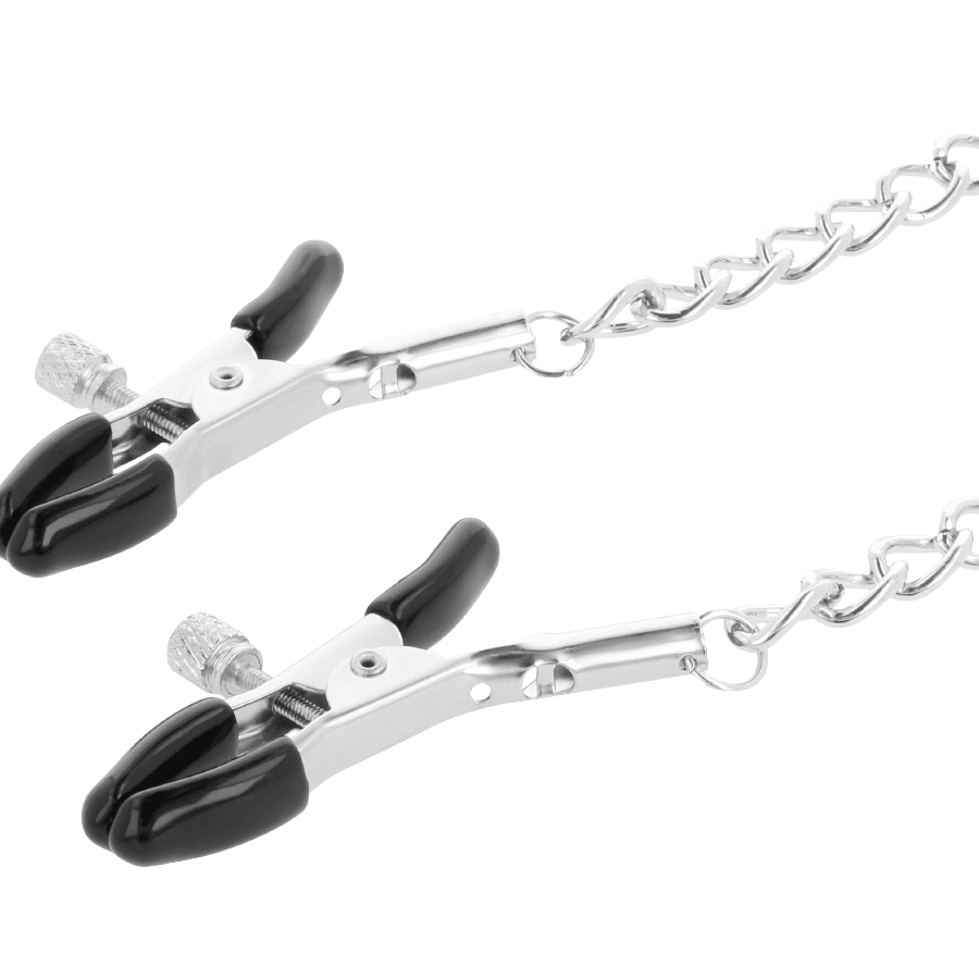 DARKNESS - ADJUSTABLE NIPPLE CLAMPS METAL - Kink&Play