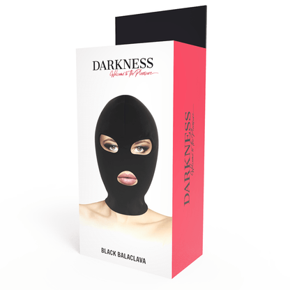 DARKNESS - BDSM SUBMISSION MASK MOUTH AND EYES BLACK - Kink&Play