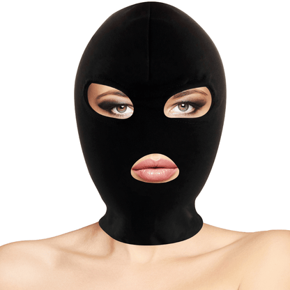 DARKNESS - BDSM SUBMISSION MASK MOUTH AND EYES BLACK - Kink&Play