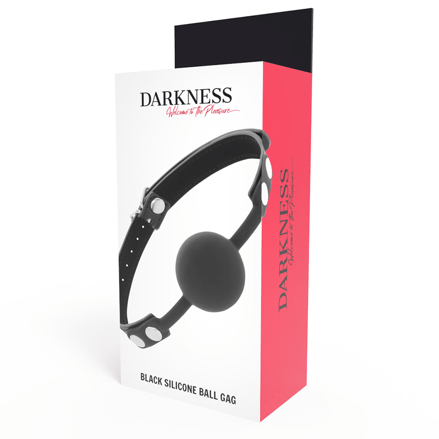 DARKNESS - BLACK SILICONE GAG - Kink&Play