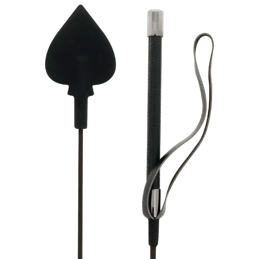 DARKNESS - BLACK SILICONE WHIP 60CM - Kink&Play