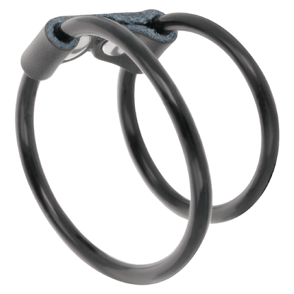 DARKNESS - DOUBLE FLEXIBLE PENIS RING - Kink&Play