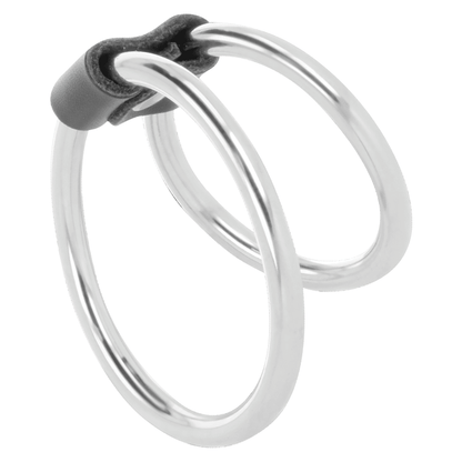 DARKNESS - DOUBLE METAL PENIS RING - Kink&Play