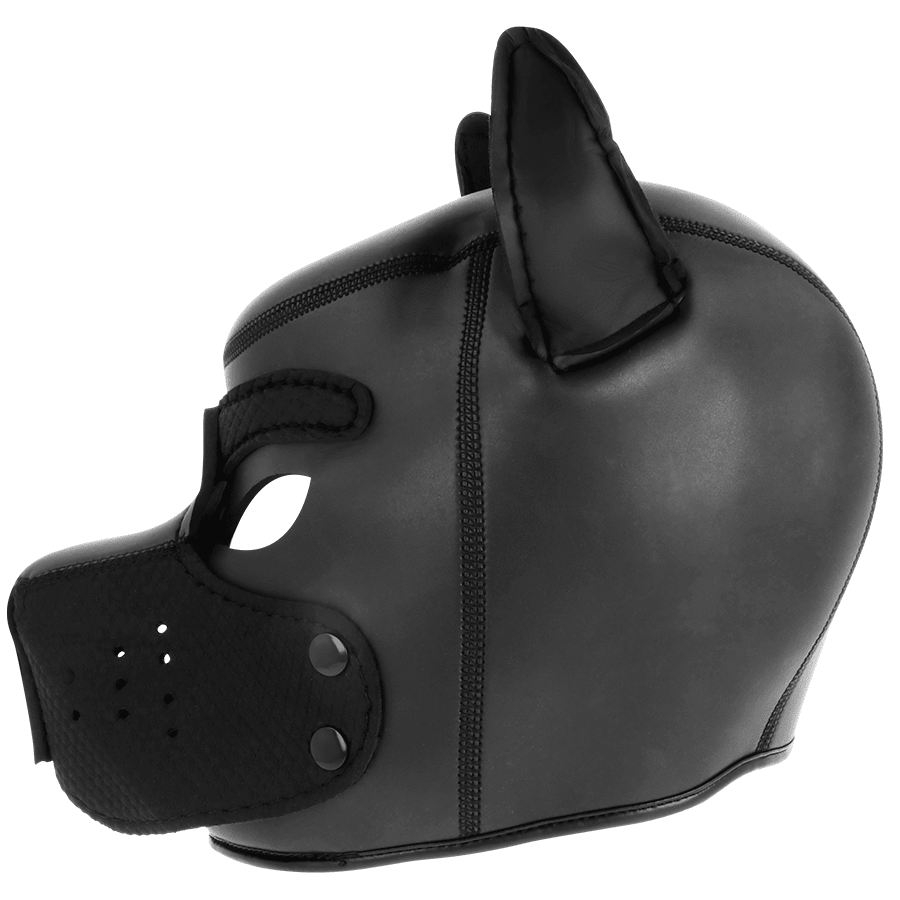 DARKNESS - NEOPRENE DOG MASK WITH REMOVABLE MUZZLE L - Kink&Play