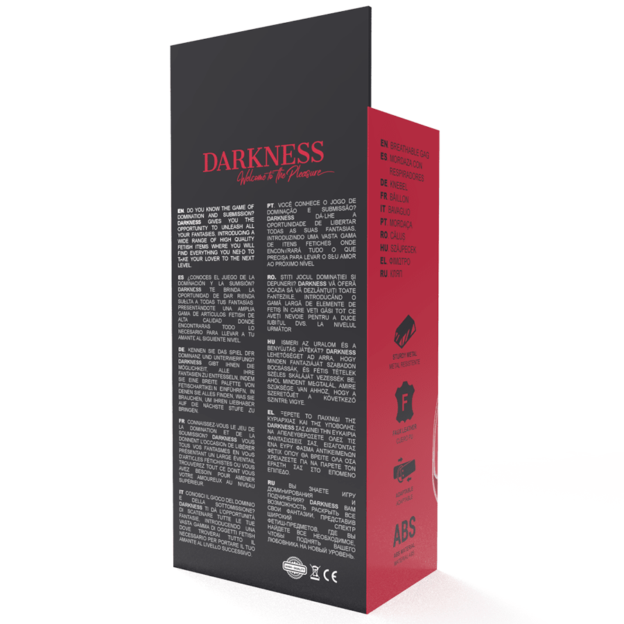 DARKNESS - RED BREATHABLE GAG - Kink&Play