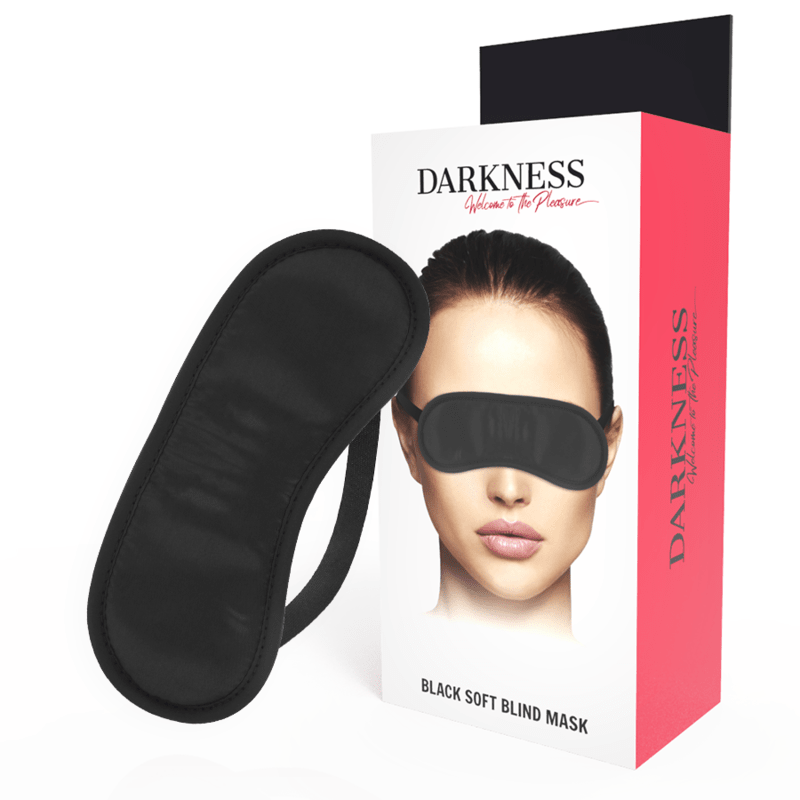 DARKNESS - STRAIGHT BLACK MASK - Kink&Play