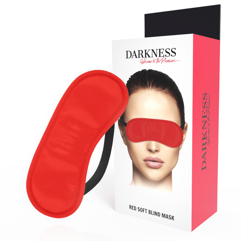 DARKNESS - STRAIGHT RED MASK - Kink&Play