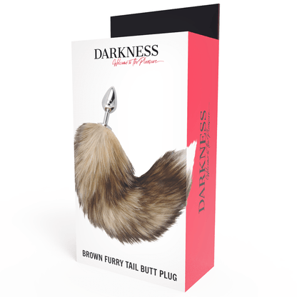 DARKNESS - TAIL BUTT PLUG SILVER - Kink&Play