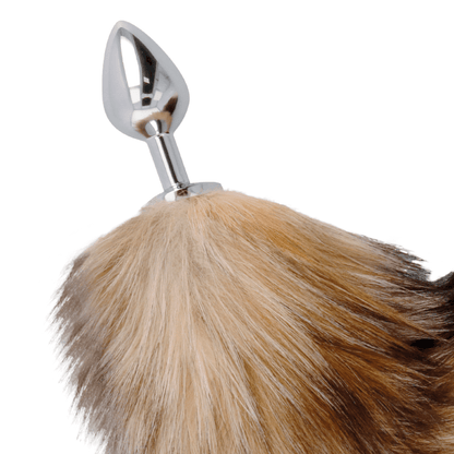 DARKNESS - TAIL BUTT PLUG SILVER - Kink&Play