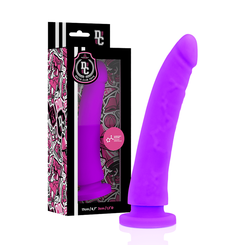 DELTA CLUB - TOYS HARNESS + DONG PURPLE SILICONE 17 CM - O - 3 CM - Kink&Play