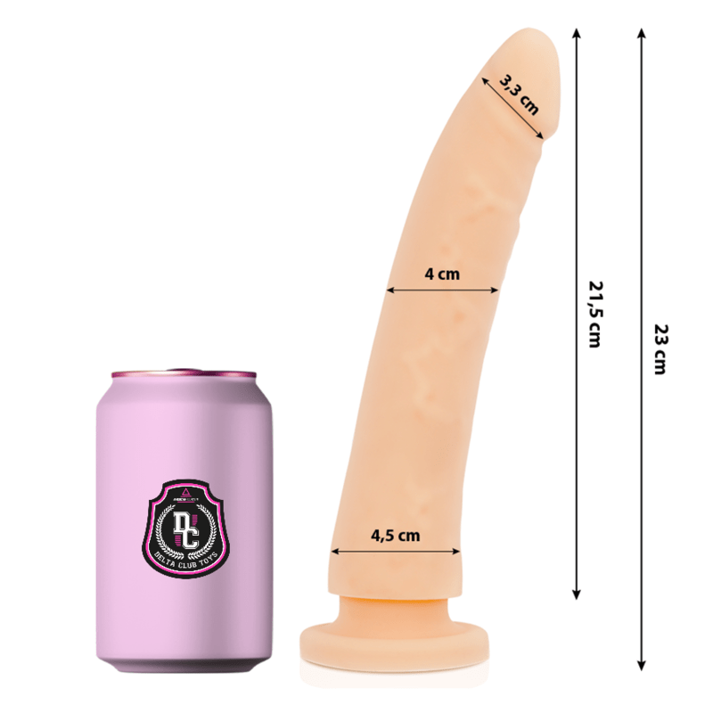 DELTA CLUB - TOYS NATURAL DILDO MEDICAL SILICONE 23 CM - O - 4.5 CM - Kink&Play