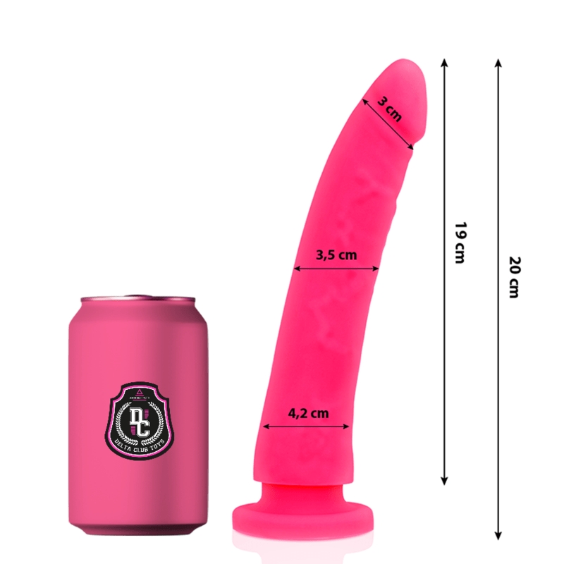 DELTA CLUB - TOYS PINK DILDO MEDICAL SILICONE 20 CM - O - 4 CM - Kink&Play