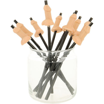 DIABLO PICANTE - BAG OF 10 NATURAL PENIS STRAWS - Kink&Play