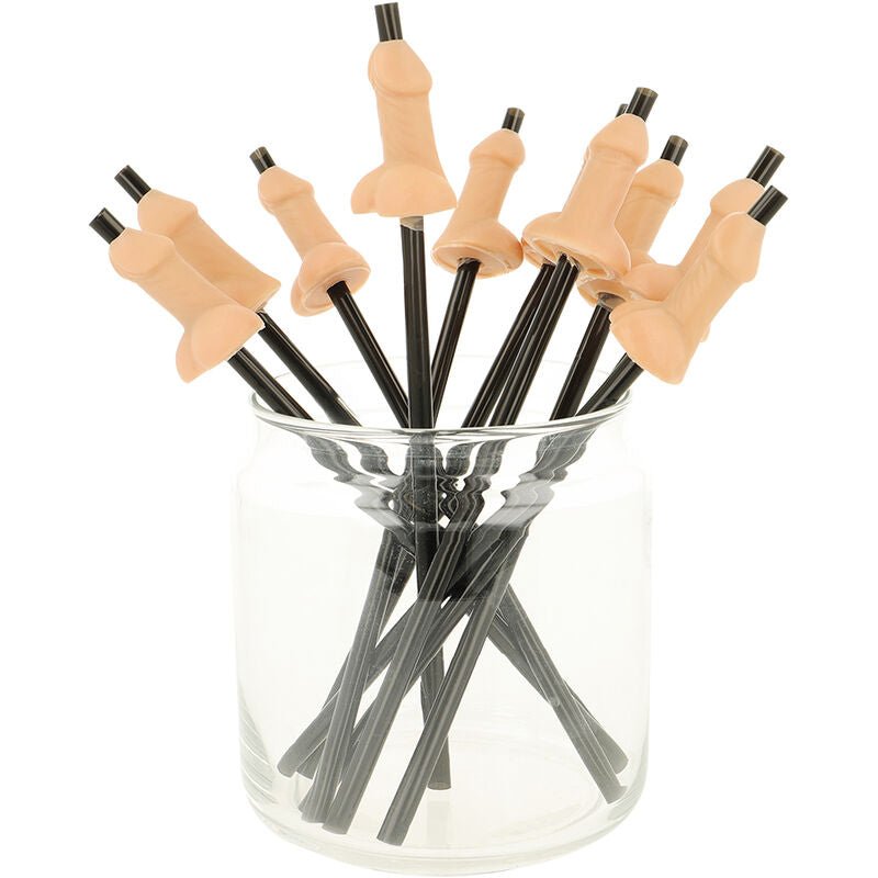 DIABLO PICANTE - BAG OF 10 NATURAL PENIS STRAWS - Kink&Play