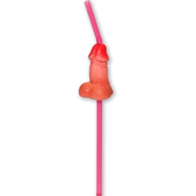DIABLO PICANTE - BAG OF 5 NATURAL BIG PENIS STRAWS - Kink&Play