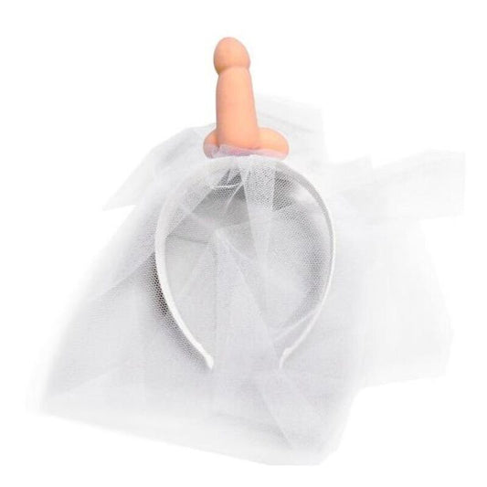 DIABLO PICANTE - WHITE BRIDAL VEIL WITH PENIS - Kink&Play