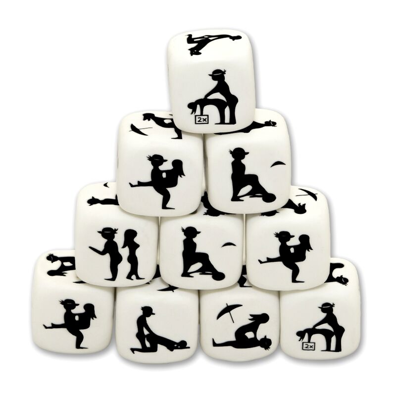 DIABLO PICANTE - WHITE POSING DICE - Kink&Play