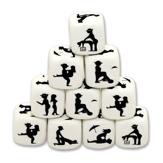 DIABLO PICANTE - WHITE POSING DICE - Kink&Play
