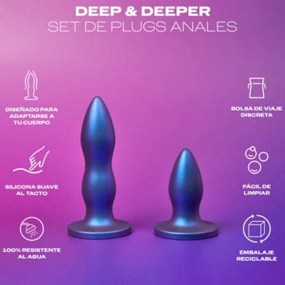 DUREX - TOY SET PLUG ANAL DEEP & DEEPER - Kink&Play