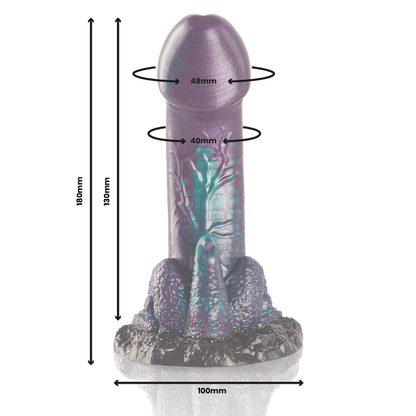 EPIC - BASILISK DILDO DOUBLE SCALY PLEASURE SMALL SIZE - Kink&Play