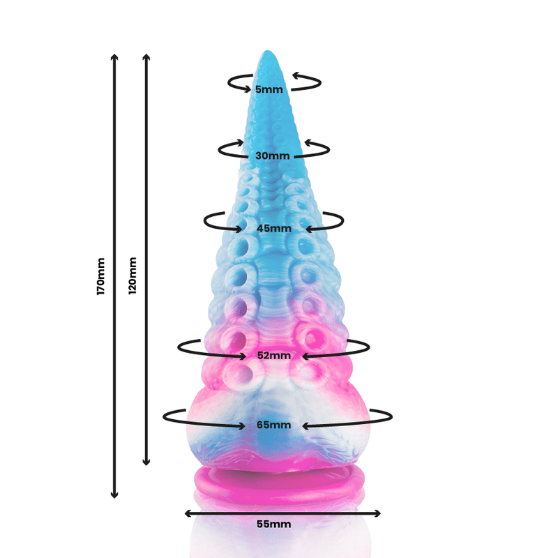 EPIC - PHORCYS BLUE TENTACLE DILDO SMALL SIZE - Kink&Play