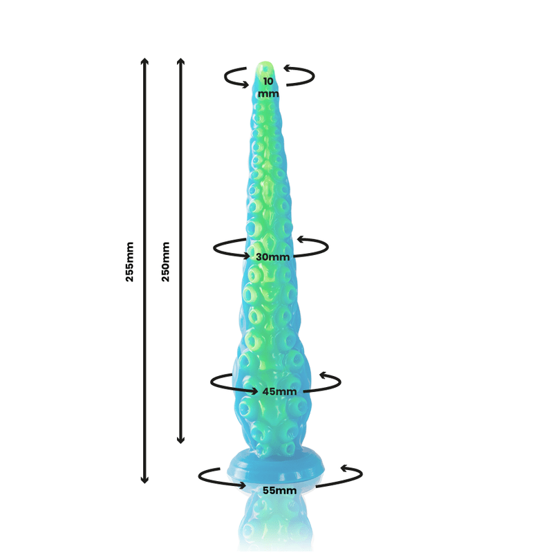 EPIC - SCYLLA FLUORESCENT THIN TENTACLE DILDO SMALL SIZE - Kink&Play