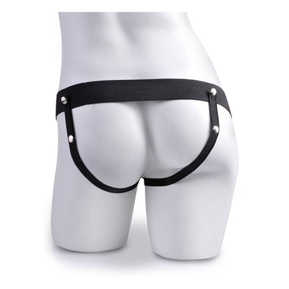 FETISH FANTASY SERIES - ADJUSTABLE HARNESS REALISTIC PENIS WITH BALLS SQUIRTING 19 CM - Kink&Play
