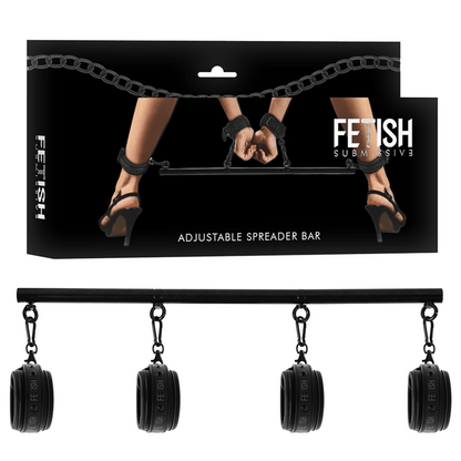 FETISH SUBMISSIVE BONDAGE - ADJUSTABLE SEPARATOR BAR 4 PIECES - Kink&Play