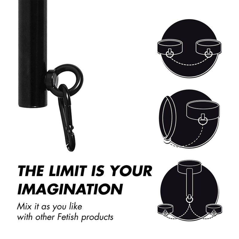 FETISH SUBMISSIVE BONDAGE - ADJUSTABLE SEPARATOR BAR 4 PIECES - Kink&Play