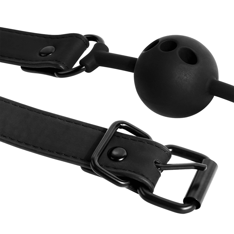 FETISH SUBMISSIVE BONDAGE - BREATHABLE SILICONE BALL GAG - Kink&Play