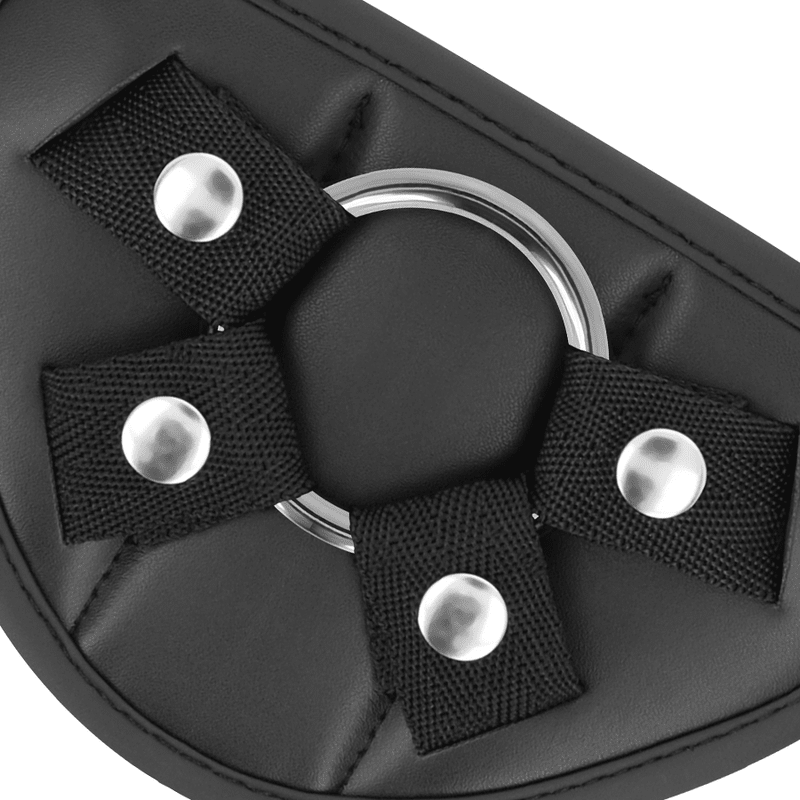 FETISH SUBMISSIVE CYBER STRAP - HARNESS WITH DILDO AND BULLET REMOTE CONTROL WATCHME S TECHNOLOGY - Kink&Play