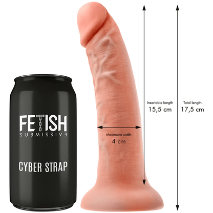 FETISH SUBMISSIVE CYBER STRAP - HARNESS WITH REMOTE CONTROL DILDO WATCHME S TECHNOLOGY - Kink&Play