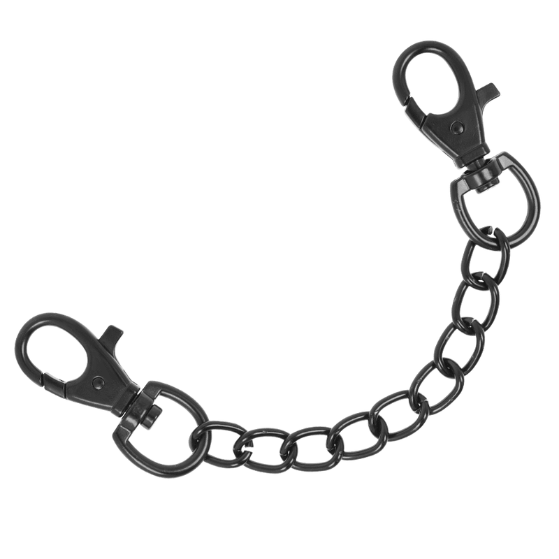 FETISH SUBMISSIVE DARK ROOM - VEGAN LEATHER ANKLE HANDCUFFS WITH NEOPRENE LINING - Kink&Play