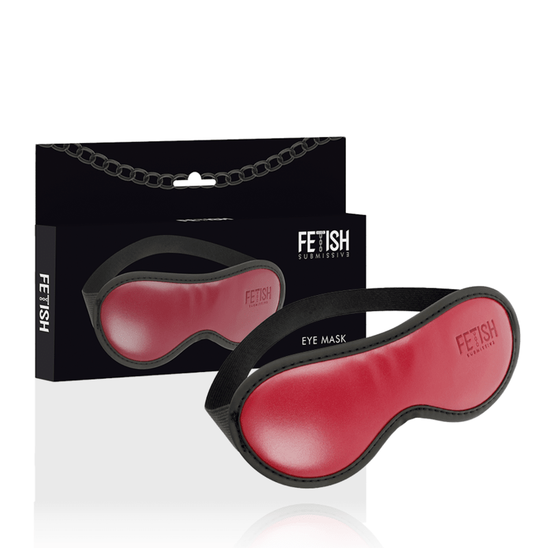 FETISH SUBMISSIVE DARK ROOM - VEGAN LEATHER MASK WITH NEOPRENE LINING - Kink&Play