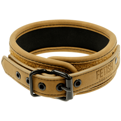 FETISH SUBMISSIVE ORIGEN - NEOPRENE LINED NECKLACE WITH CHAIN - Kink&Play