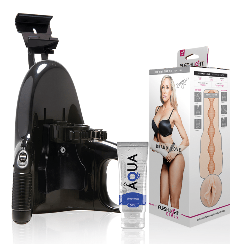 FLESHLIGHT - BRANDI LOVE VAGINA + UNIVERSAL LAUNCH + AQUA QUALITY LUBRICANT 50 ML - Kink&Play