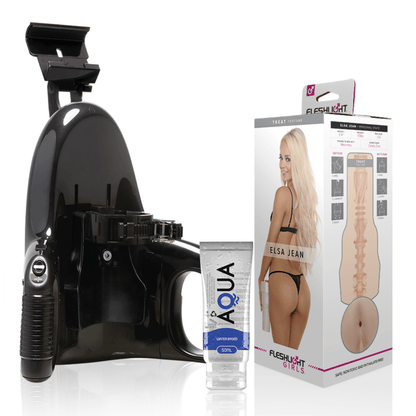 FLESHLIGHT - ELSA JEAN VAGINA TASTY + UNIVERSAL LAUNCH + AQUA QUALITY LUBRICANT 50 ML - Kink&Play