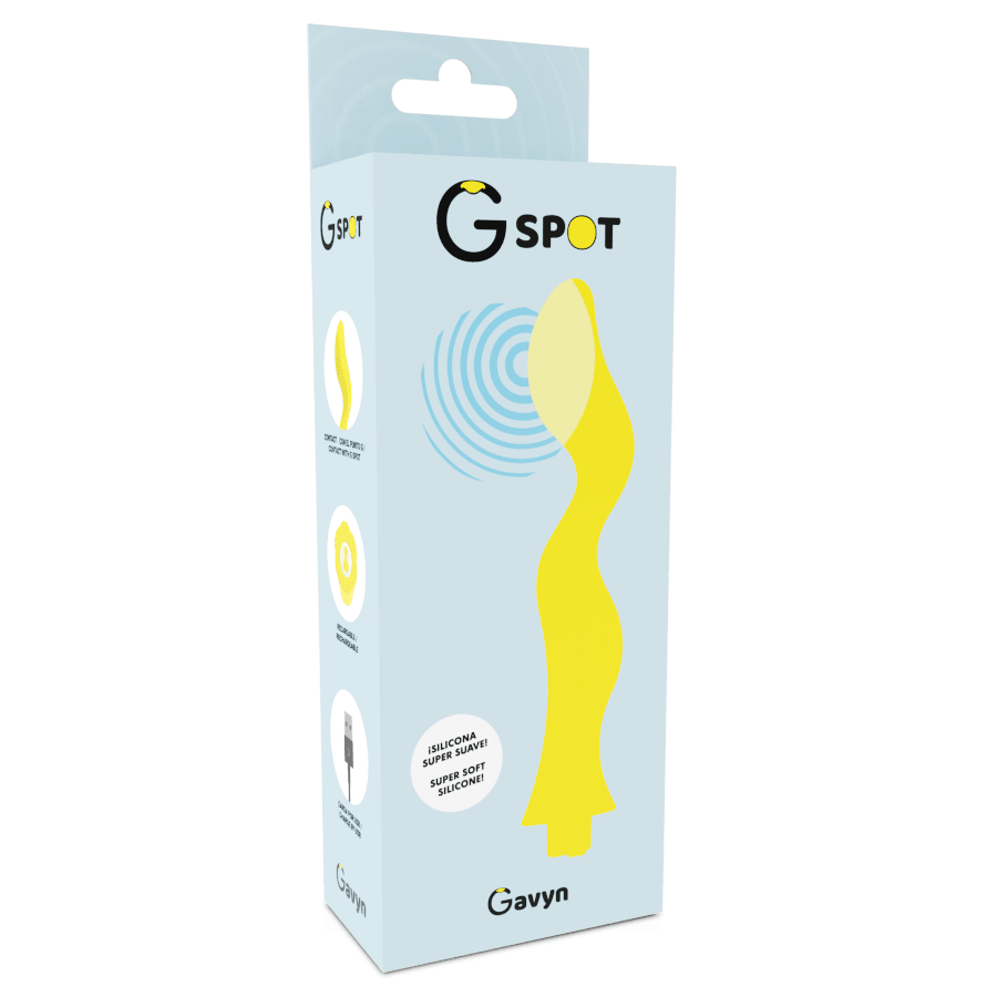 G - SPOT - GAVYN G - SPOT VIBRATOR YELLOW - Kink&Play