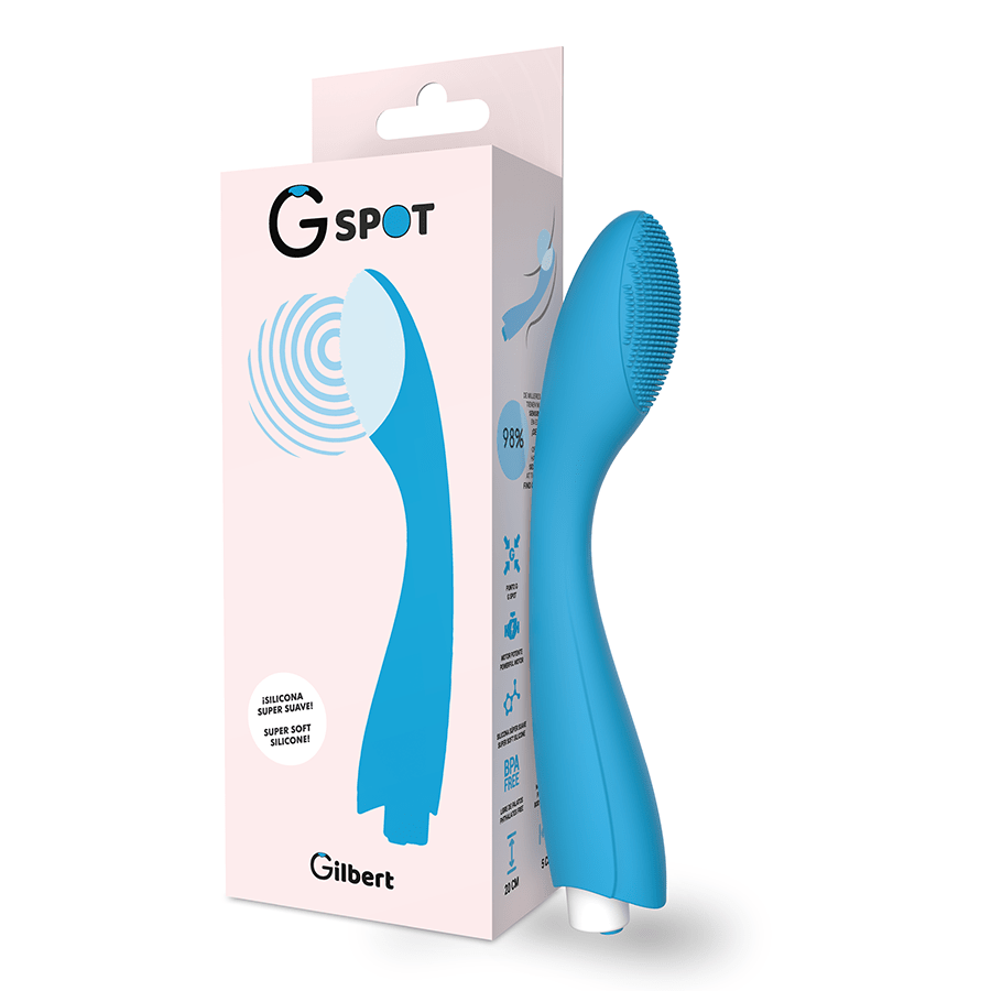 G - SPOT - GYLBERT TURQUOISE BLUE G - SPOT VIBRATOR - Kink&Play