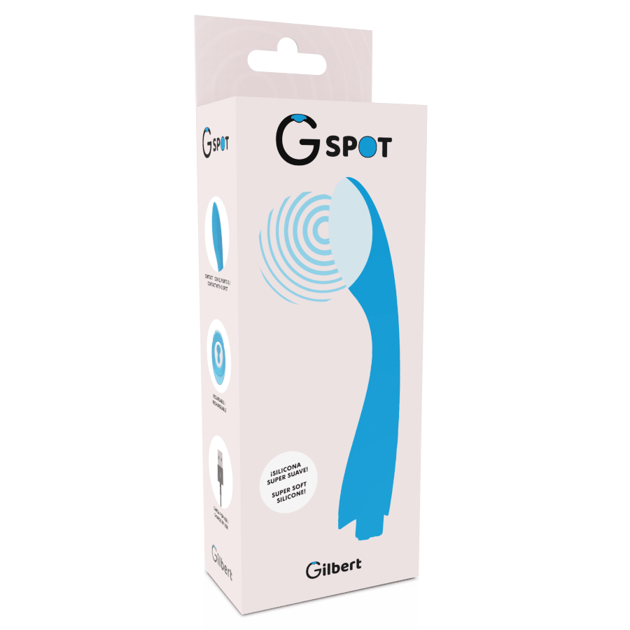 G - SPOT - GYLBERT TURQUOISE BLUE G - SPOT VIBRATOR - Kink&Play