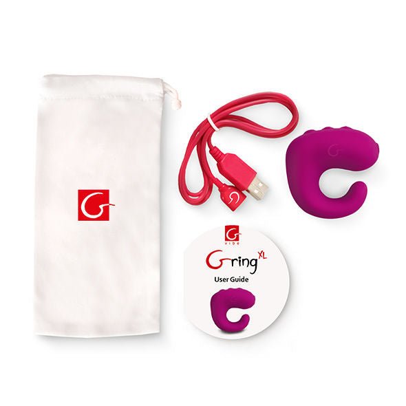 G - VIBE - FUN TOYS GRING VIBRATOR RING XL SWEET RASPBERRY - Kink&Play