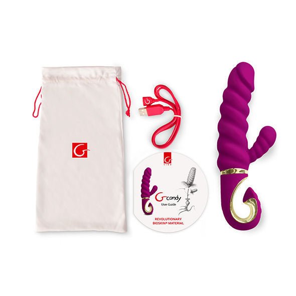 G - VIBE - FUN TOYS RABBIT VIBRATOR GCANDY SWEET RASPBERRY - Kink&Play