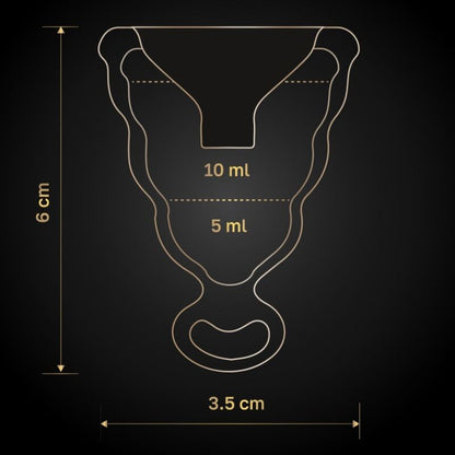 G - VIBE - GCUP BLACK MENSTRUAL CUP - Kink&Play